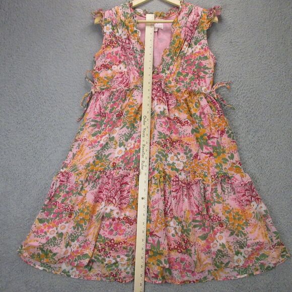 Banjanan Womens Chandra Mini Dress size XS Floral Tiered‎ Cottage Boho - Picture 9 of 10